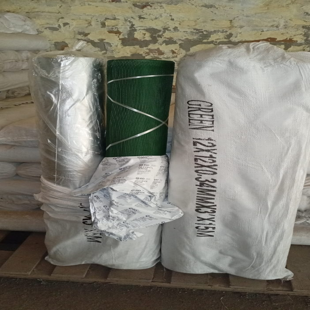 GREEN PVC COATED WIRE MESH PACKING